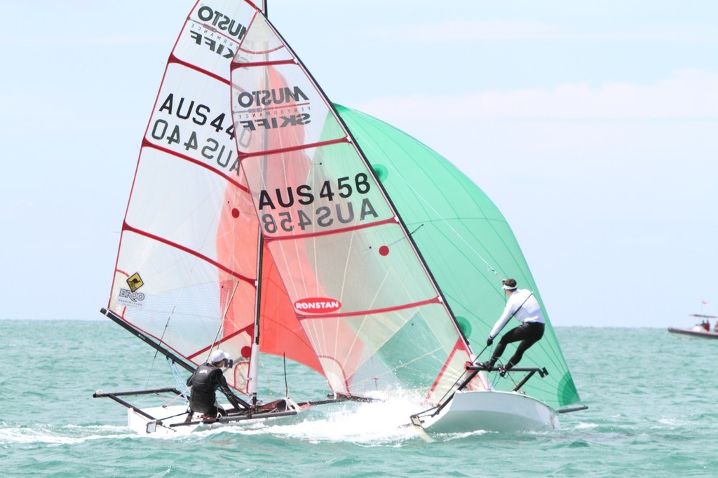 Ben Schooling and Jono Neate - Musto Performance Skiff Australian Championships 2012 &copy; Russell Bates
